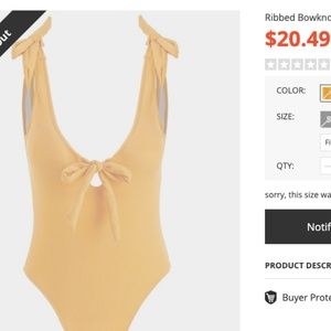 Ribbed Zaful One-Piece Bathingsuit